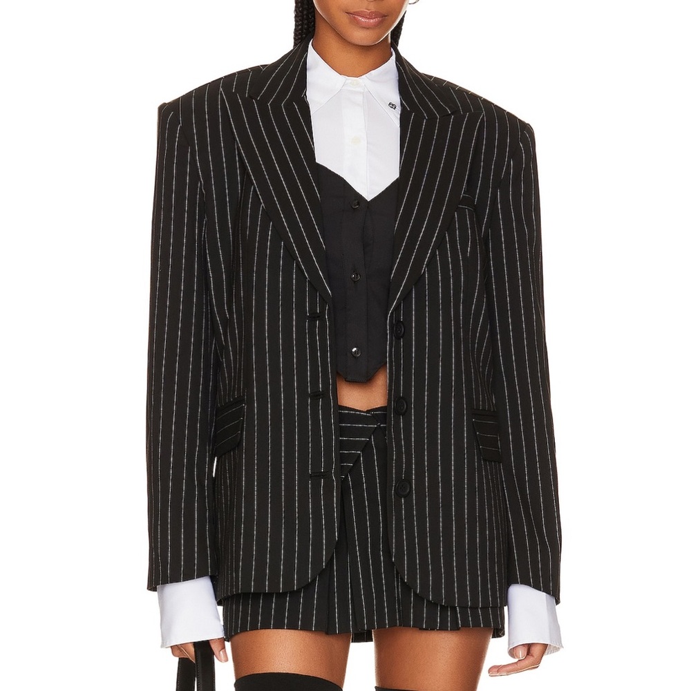 *SOLD* LOBA by Cindy Kimberly Mireya Oversized Blazer in Black & White